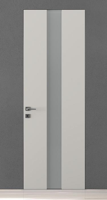 TREND TR14V, Ch, Grigio Seta, стекло Satinato Bianco TR